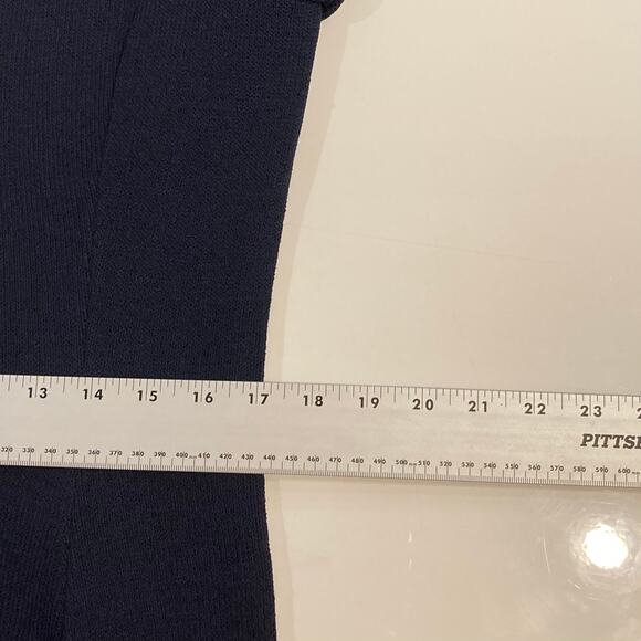 ST.JOHN Collection by Marie Grey Jacket Coat 10 Gold Crest Buttons Santana Knit - Picture 12 of 16